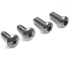 Stainless Steel License Plate Screws Compatible With Modelssize Volkswagen 0.5 Stainless Steel License Plate Screws Compatible With Modelssize Volkswagen 0.5