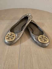 Tory Birch Gold Metallic Flats Sz 9