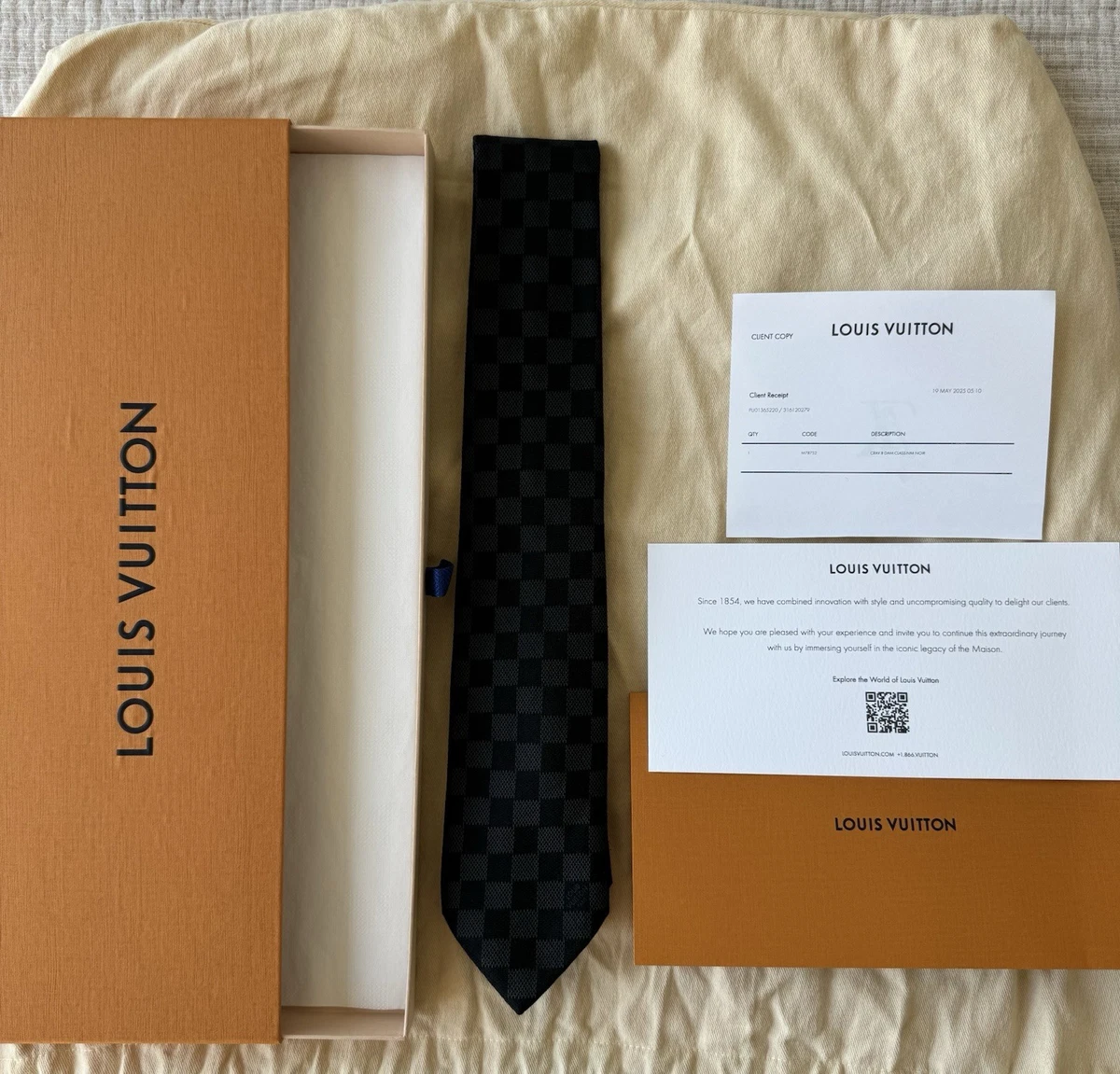 Louis Vuitton Black Tie Ties for Men for sale | eBay