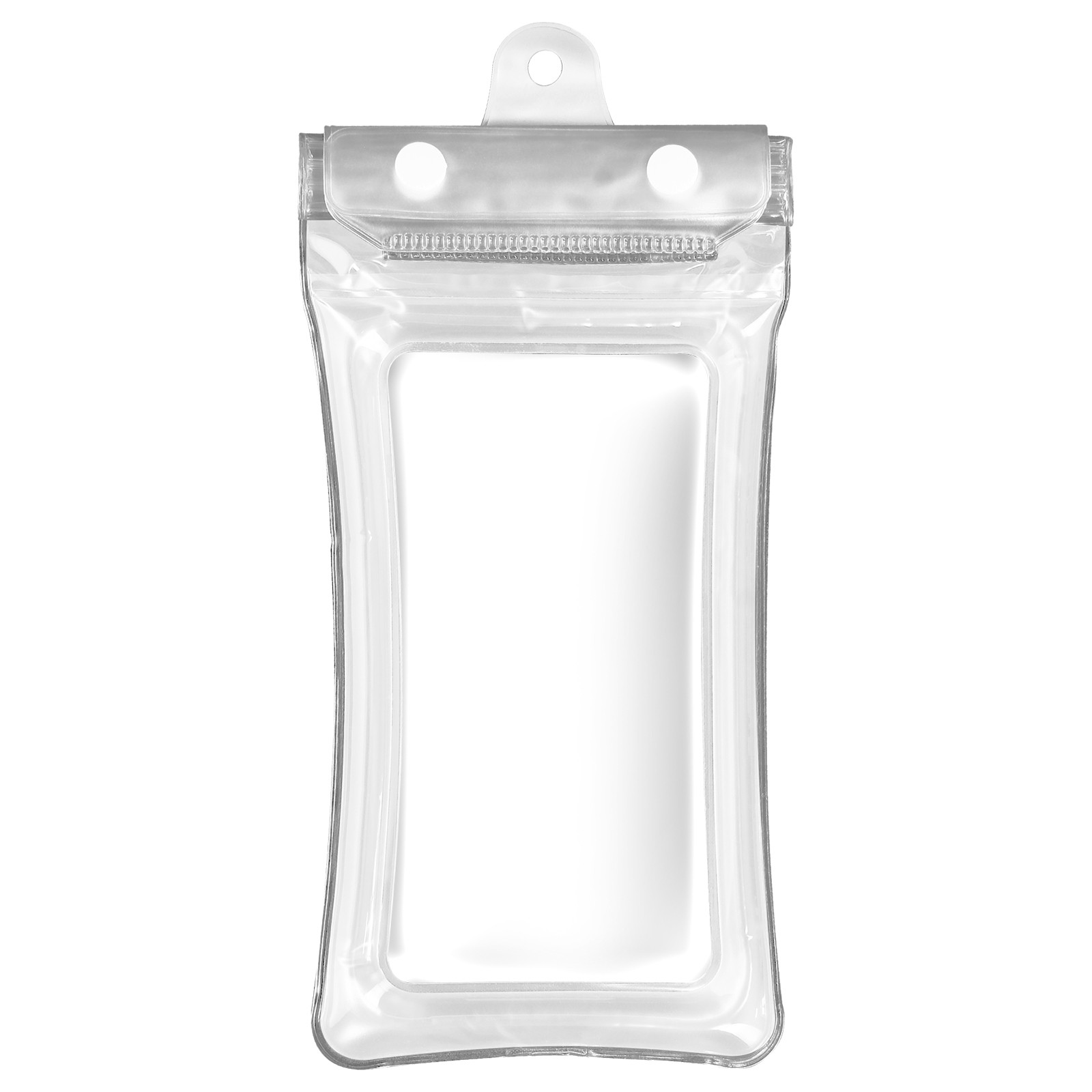 Coque étanche smartphone universelle transparente à fermeture clip