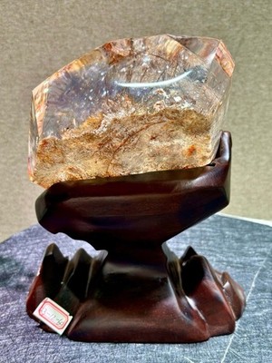 3.71LB Natural Phantom Hair Quartz Gum flower Healing Crystal mineral + STAND