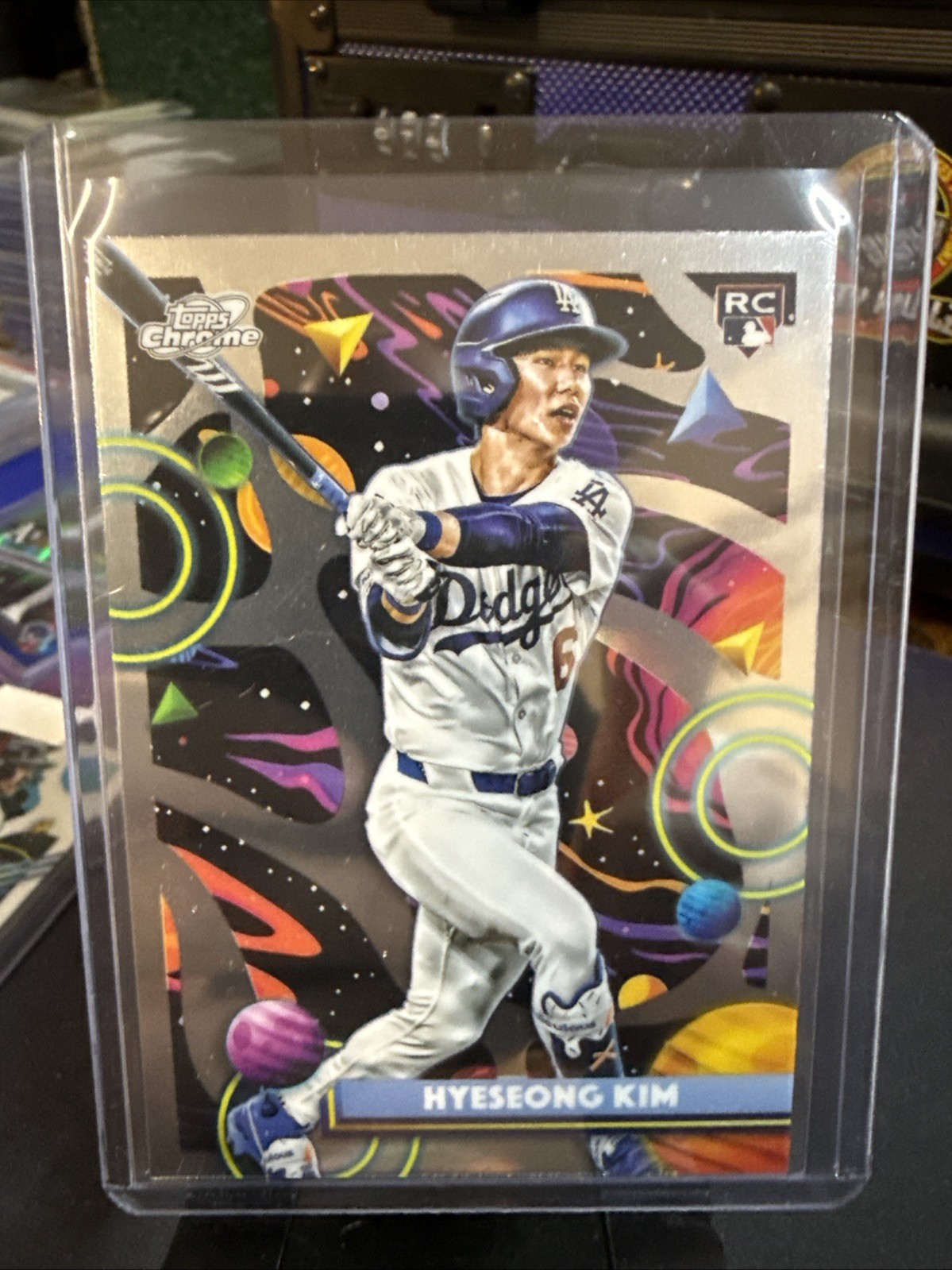 2025 Topps Chrome Cosmic Hyeseong Kim #181 RC Rookie Dodgers