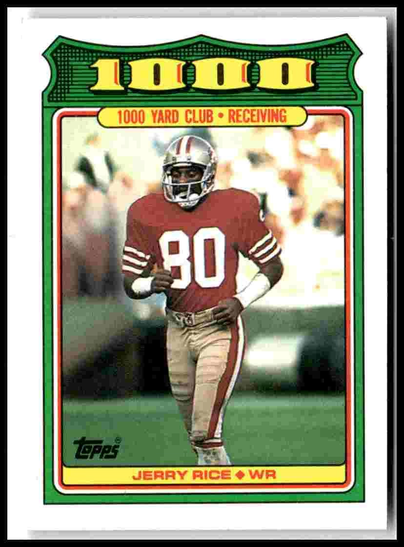 1988 Topps #4 Jerry Rice 1000 Yard Club