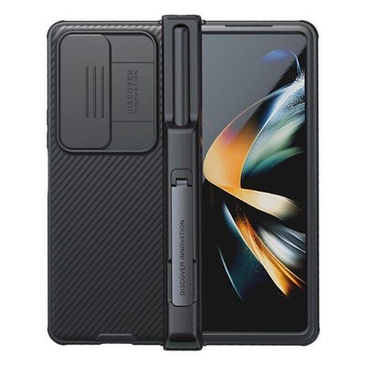For Samsung Galaxy Z Fold4 NILLKIN Pen Holder Camshield Case Slide Lens Cover
