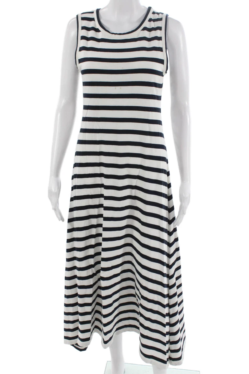 knee length dresses for ladies New With Tags J.Crew Striped Maxi Dress UK 6 – My Circular Wardrobe main image 1