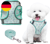 No-Pull-Hundegeschirr Und Leine-Set, Step-In-Blumendruck, Verstellbares, Atmungs