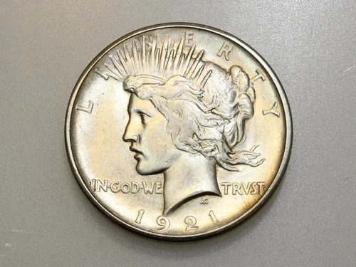 1921-P $1 PEACE SILVER ONE DOLLAR CH/GEM BU