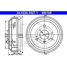 Tambour de frein Smart ROADSTER