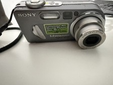 Sony CyberShot DSC-P10 Digital Camera Silver 5.0 Mega Pixels TESTED WORKING