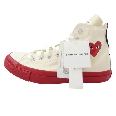 PLAY COMME des GARCONS 1cl704 X Converse Chuck Taylor Hi Black Used LIFE-0