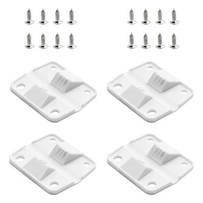 4PC Strong White Cooler Hinge Repair Kit w/16 Screws Replacement For Coleman