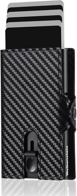 Wolkenstein Slim Wallet mit Münzfach Portmonee Kartenetui Geldbörse carbon