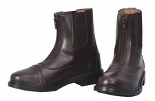 TuffRider Ladies Starter Front Zip Paddock Boots  Durable, Easy to Clean Wat...