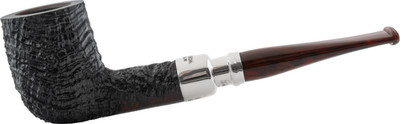 PETERSON ''NEWGRANGE'' 106 STERLING SPIGOT BILLIARD 9MM BRIAR PIPE SANDBLASTED