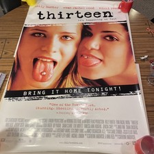 Thirteen It’s Happing So Fast Video Store Promo Poster. Holly Hunter, Evan Wood