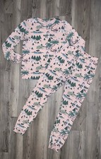 Girls Vineyard Vines Pink Winter Hoilday Pajamas Set 14 Long Sleeve Shirt Pants