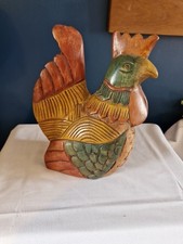 Large Colourful Wooden Chicken Hen Cottage Kitchen Decor