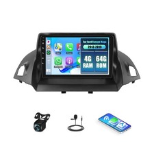 4G 64G Car Stereo for Ford Escape Kuga 2013-2019 with Wireless CarPlay and An...