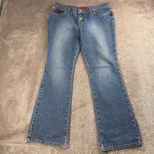 Vintage Flared Blue Denim Jeans Bongo Size 13 y2k Indie Boho