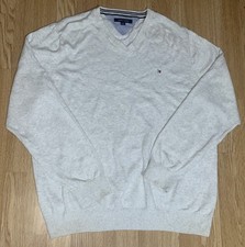 Image of Tommy Hilfiger Vintage 90s Grey Vintage Jumper Size Extra Large XL