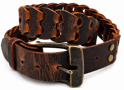 Handmade Distressed Leather Belt 1.5    Heavy Duty CCW / Work   Amish Made USA
