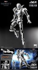 Image of Threezero DLX Iron Man Mark 2 Chrome Edition The Infinity Saga Die Cast Figure