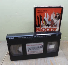 Night Of Bloody Horror 1969 VHS 1985 Paragon Rare Damaged Slipcover W/ Writing