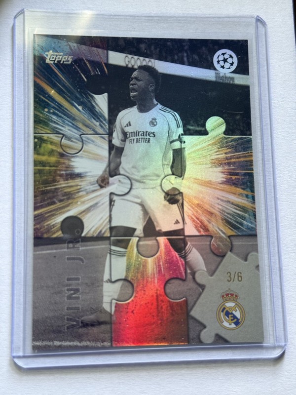 2026 Topps UEFA Champions League Jigsaw Vini Jr. Real Madrid Serial #3/6 JS-2