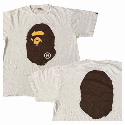 Vintage Bape A Bathing Ape Big Head T-shirt Double Sided Single