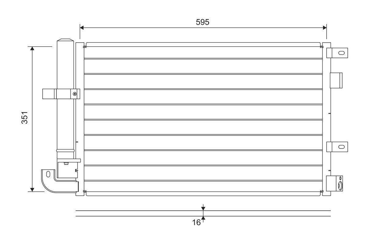 VALEO Aircon Condenser JAGUAR XF STYPE 822694 - Image 4