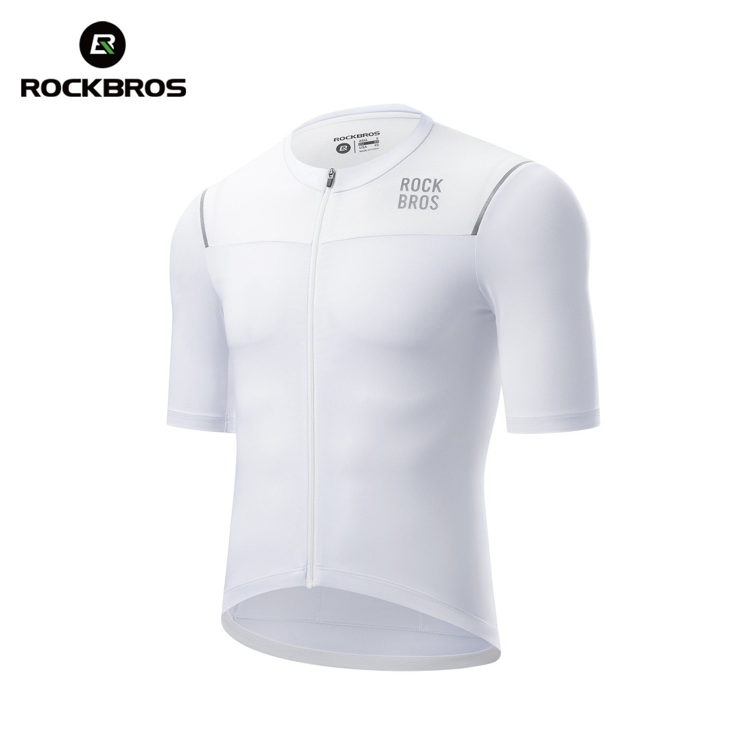 ROCKBROS Mens Cycling Jersey Short Sleeves Breathable Bike Shirt 3 Rear Pockets 7090₽