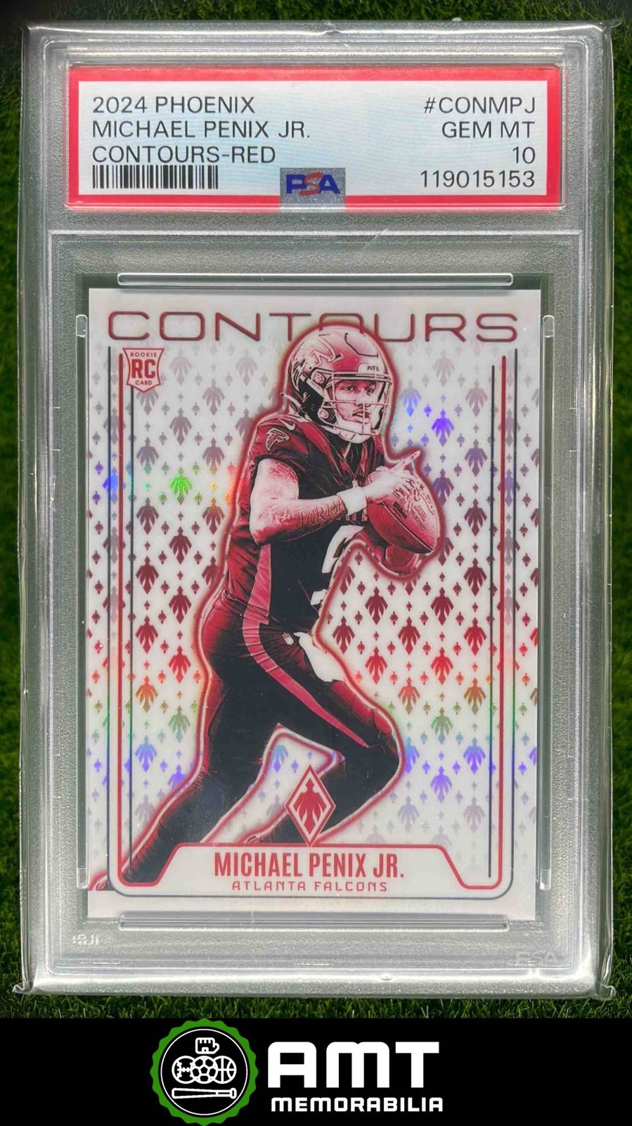 Michael Penix Panini Phoenix Contours #CONMPJ Red
