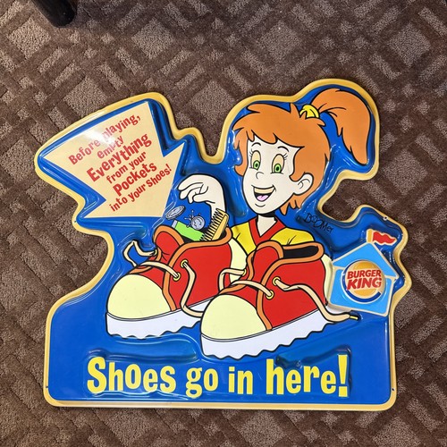 Vintage Burger King Kids Club Gang Playground Sign