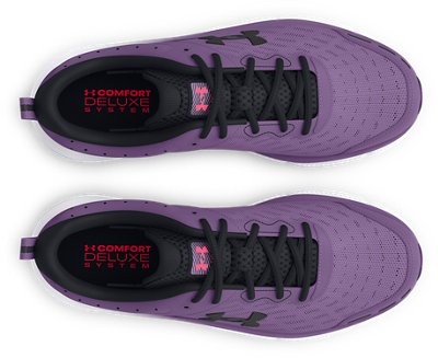 Under Armour Women's UA Charged Assert 10 Running Shoes Retro Purple/Retro Purpl thumbnail 3
