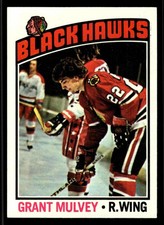 1976-77 Topps Grant Mulvey #167 - Chicago Blackhawks - NM+