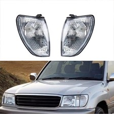 Pair Front Corner Light Turn Signal Lamp For Toyota Land Cruiser Lc100 1998-2007