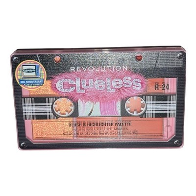 New Revolution Clueless Blush & Highlighter Palette Totally Paused 0.09oz/2.8g