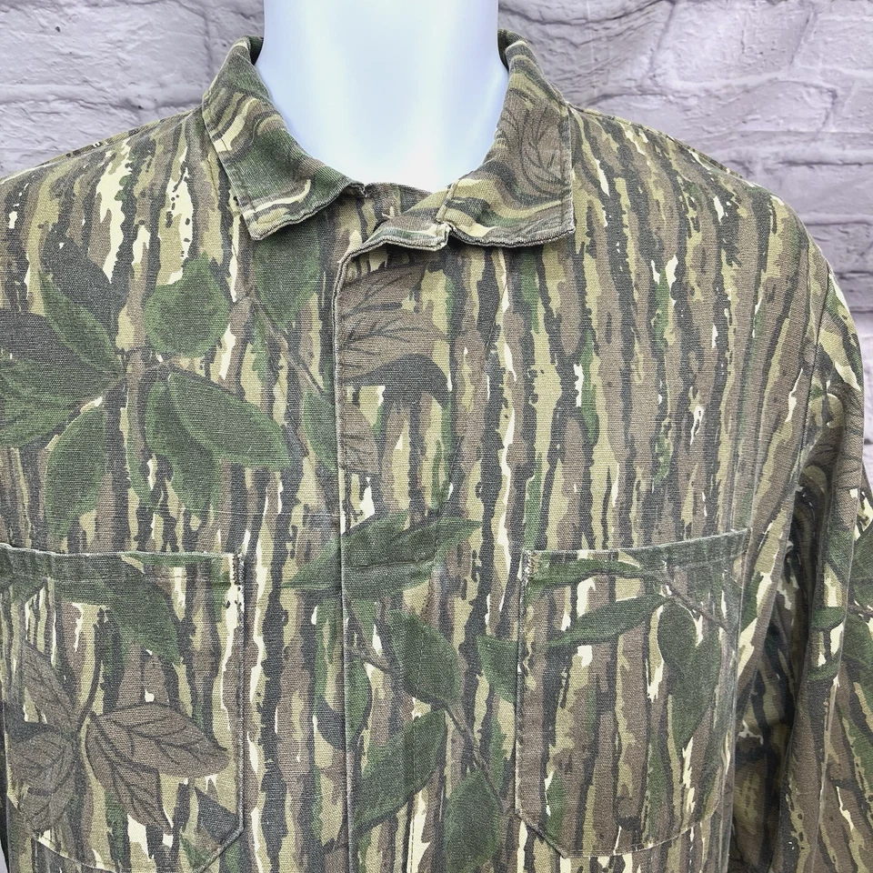 Vintage Cabela's Real Tree Camouflage Hunting Coveralls Medium Tall Made in USA - Image 3 of 4