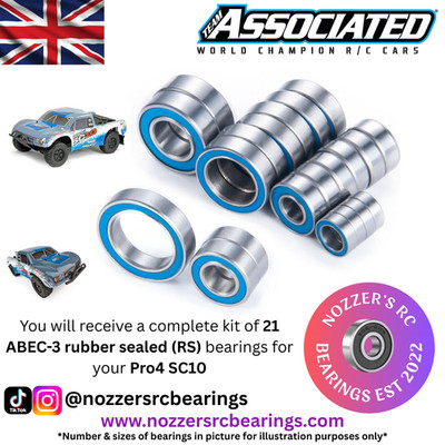 Team Associated Pro4 SC10 kompletter Lagersatz