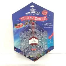 Hallmark Northpole FIND ME SANTA! Light Up Snowflake Christmas Ornament NEW