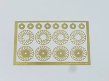 Scale Production 1/24 Wheel Inserts 15mm BBS E56 (Photo-Etched Sheet)