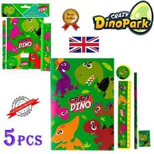Disney Crazy Dino 5Pc Kids Back To School Stationery Set Drawing & Art Gift