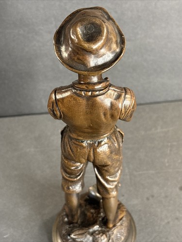Antique Bronze Sculpture/Broken Jar/Signed/C.Anfrie/France C.1890/Statue/Boy - Picture 11 of 12