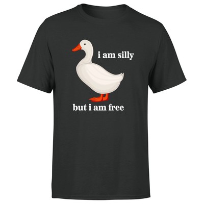 Duck Im Silly But Im Free Hilarious Classic Graphic Mens T Shirt
