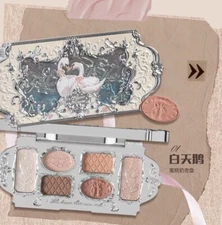 Flower Knows Swan Ballet Six-Color Makeup Palette NEW WITH BOX