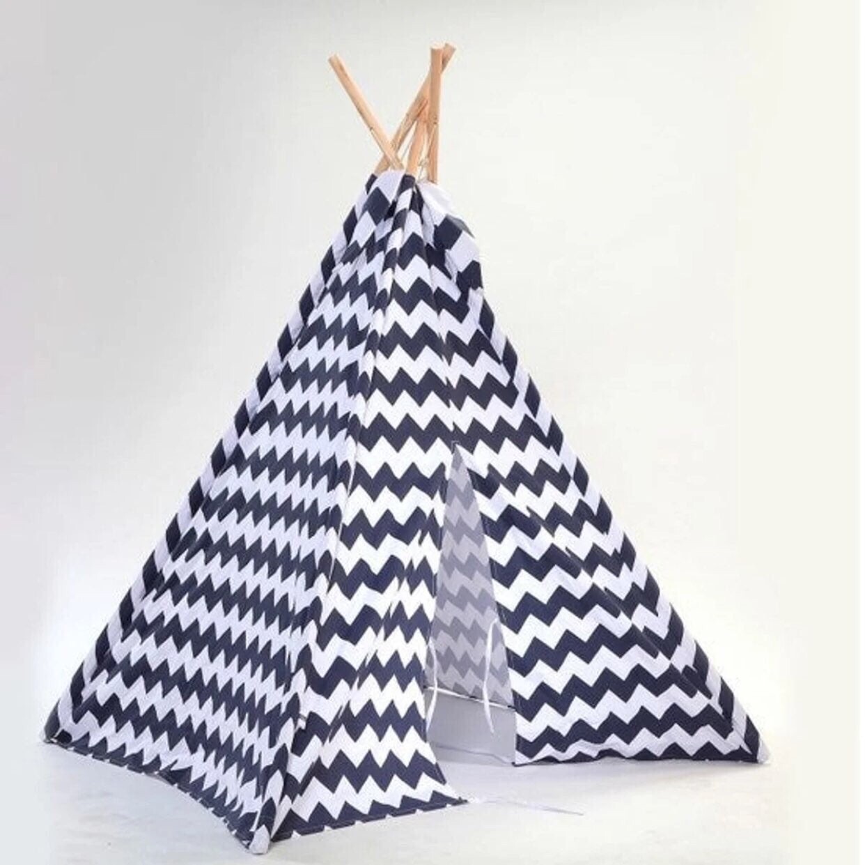 discovery play teepee wood and canvas