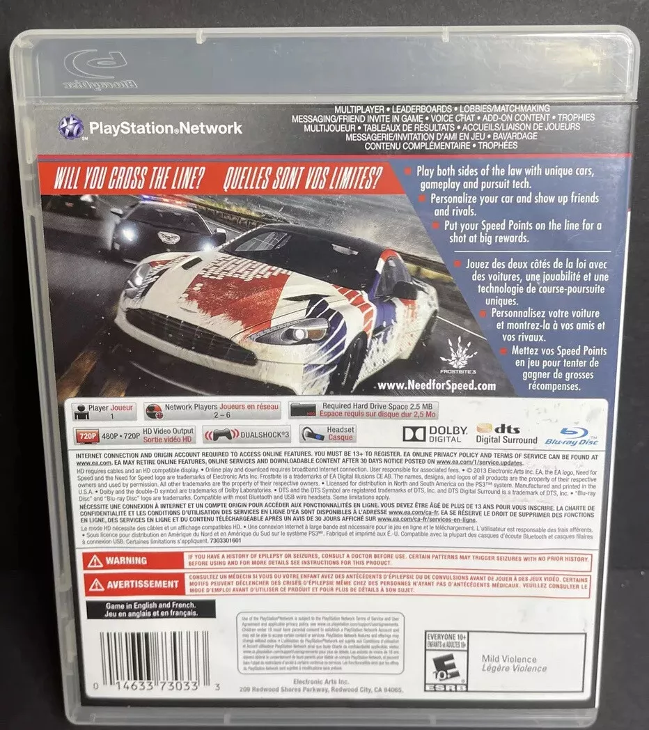 Need for Speed: Rivals -- Complete Edition (Sony PlayStation 3, 2014) for  sale online