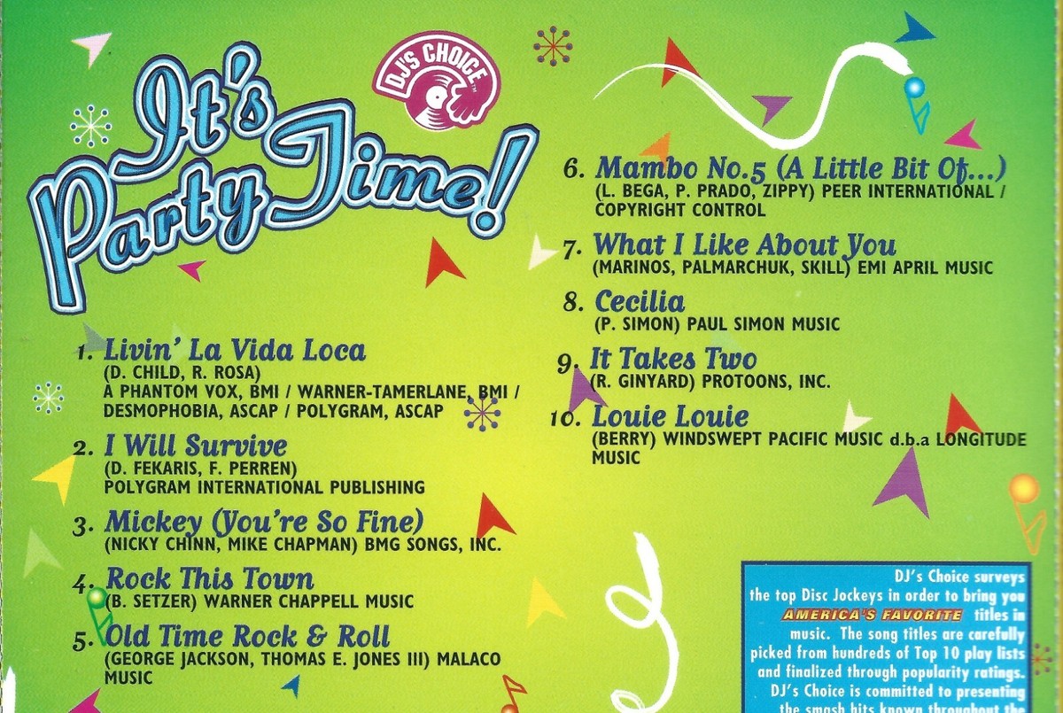 DJ's Choice: It's Party Time by Various Artists (Cd 2000) MINT | eBay