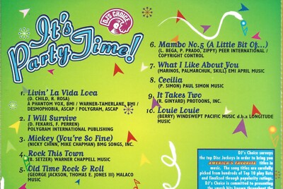 DJ's Choice: It's Party Time by Various Artists (Cd 2000) MINT | eBay