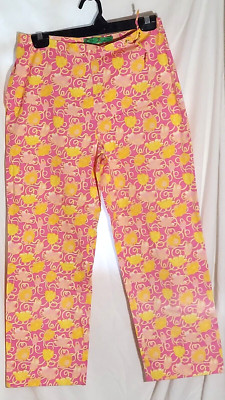Tibi Floral Print Crop Pants Size 8